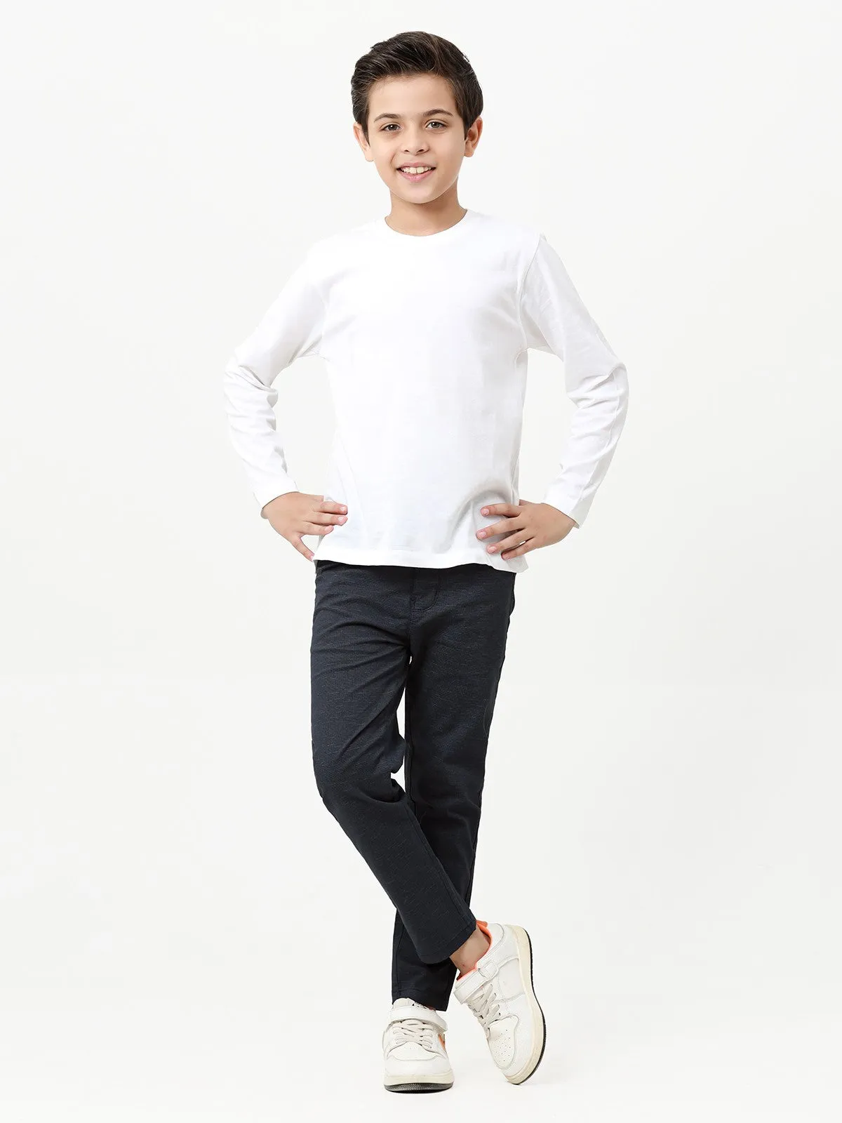 Boy's Navy Chino Pant - EBBCP23-001